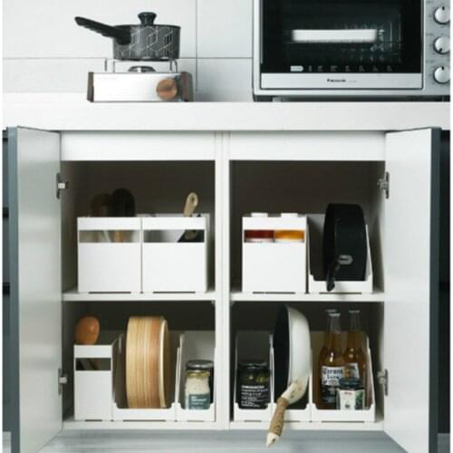 Multifunctional Plastic Storage Containers Kitchen Spice Tableware Food Storage Box Bathroom Makeup Organizer Desk Organizer