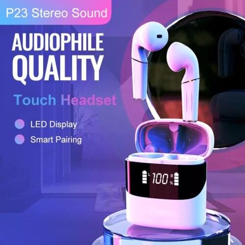 TWS Bluetooth Earphone Wireless Headphones MiniPods 3D Stereo Sound Earbuds LED Display With Microphone For Xiaomi iPhone