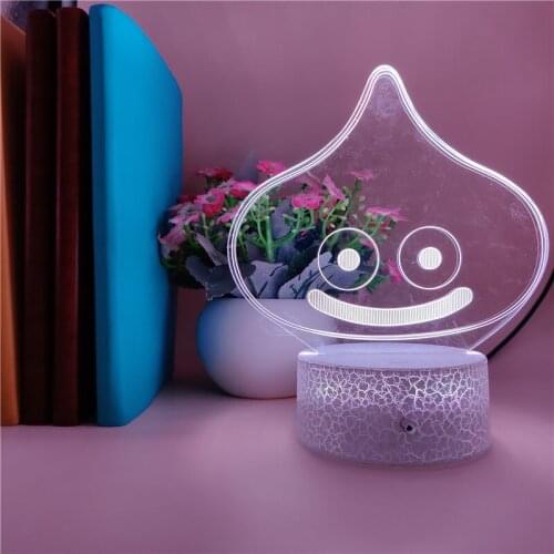 Slime Image Night Light LED Cute Lamp 3D Anime Nightlight Smart Phone Control Color Changing Atmosphere Decor Fans Kids Gift