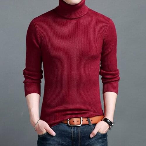MRMT 2021 Brand New Autumn and Winter Mens Sweaters Cashmere Padded Sweater Slim Pullover for Male Sweater