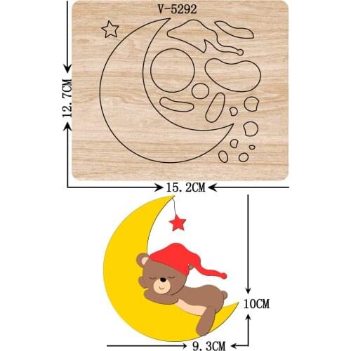 New bear wooden dies cutting dies for scrapbooking Multiple sizes V-5292
