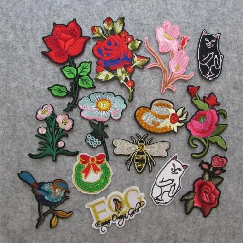 New style DIY badge Sewing Stripes Patch On Clothes Embroidered Patches For Clothes Badges For Backpack Iron On Applique Crafts