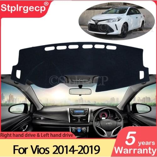 For Toyota Vios Limo Belta Soluna 2014~2019 XP150 Anti-Slip Mat Dashboard Dash Cover Pad Sunshade Dashmat Car Accessories 2015