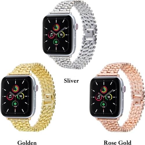 Stainless Bands Compatible for Apple Watch Band 38/40/42/44mm Soft Stretchy Wristband for iWatch 6/SE/5/4/3/2/1