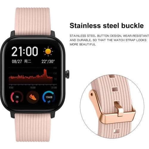 Wrist Band Strap For Huami Amazfit GTS 2 / Mini Smart Watch Band Sport Bracelet For Xiaomi Amazfit Bip S/U / Pro / GTR 42mm