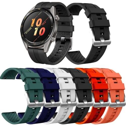 For Huawei Watch GT 2 Strap Silicone Sports Watchband Replacement Wrist Strap for Huawei Watch GT2 GT2e 46mm Bracelet Band