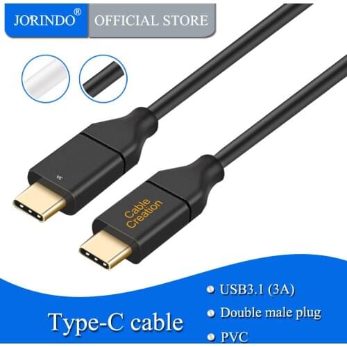 USB 3.1 Type C Gen 2 Cable 1ft, JORINDO 10Gbps SuperSpeed USB C to USB C Cable Built in E-Marker Chip, Compatible LG Gram 13