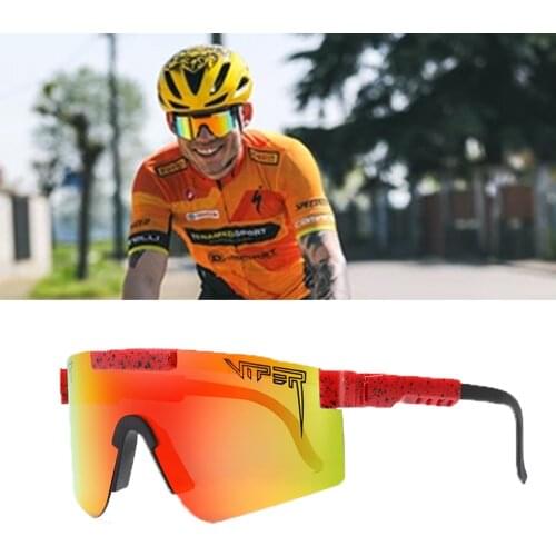 Pit Viper Mens Cycling Sunglasses Bicycle Goggle For Man MTB Polarized One Lenses Sun Glasses For Male, Women Sport Eyewear