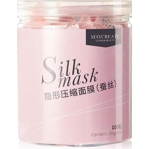100pcs Invisible Silk Dry Mask Paper Ultra-thin Moisturizing Mask Disposable Compression Face Mask Cotton Sheet Skin Care