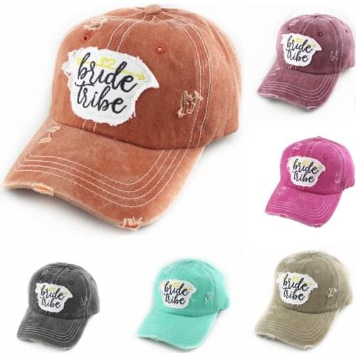 Doitbest 2021 washed cotton baseball cap hat for women men vintage dad mom hat Holes Letters outdoor sports caps snapback