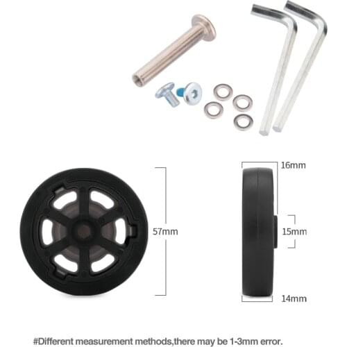 Trolley case universal wheel accessories travel suitcase wheels wheel mute wheel repair shock absorption 20 inch 26 inch