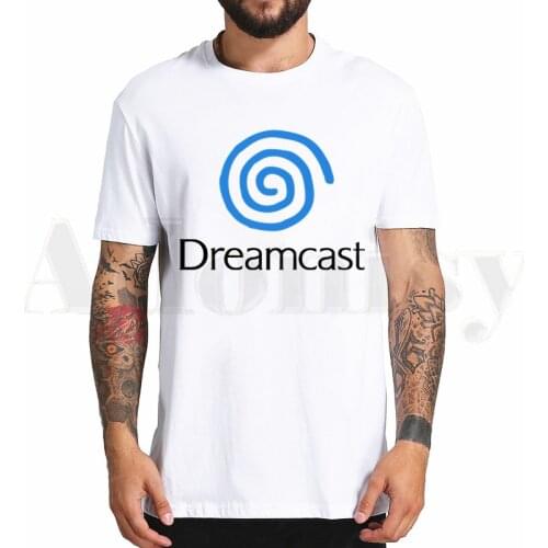 Dreamcast Tribute Swirl Harajuku T Shirt Streetwear Funny T Shirts Tops Tees Men Women Short Sleeve Casual