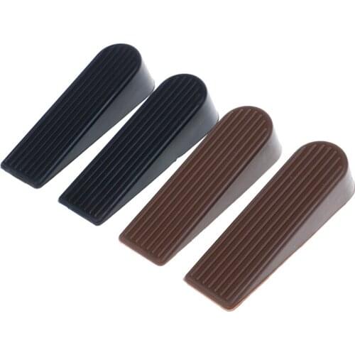 Hot 1Pcs Rubber Block Guard Home Holder Wedge Door Jam Anti Slip Door Stopper Security Door Resistance Environmental Protect