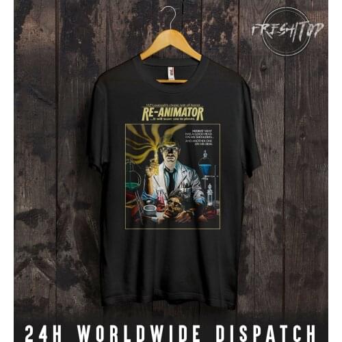Re-Animator T Shirt H. P. HP Lovecraft Cthulhu Nyarlathotep Horror Halloween