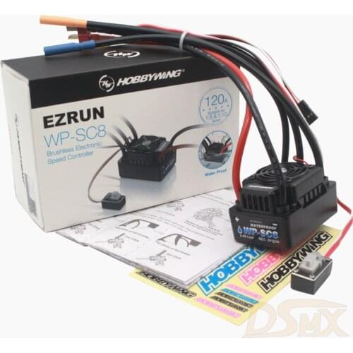 Hobbywing EZRUN WP SC8 Waterproof 120A Brushless ESC 1:10 off-road big foot short truck RTR version