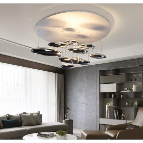 Living room lamp post-modern minimalist atmosphere personality art restaurant chandelier plating mercury chandelier ceiling lamp