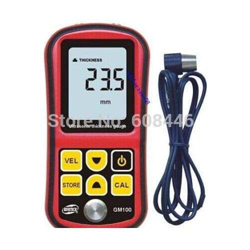 Hot Ultrasonic Thickness Meter Tester Gauge Velocity 1.0~300mm Metal GM130