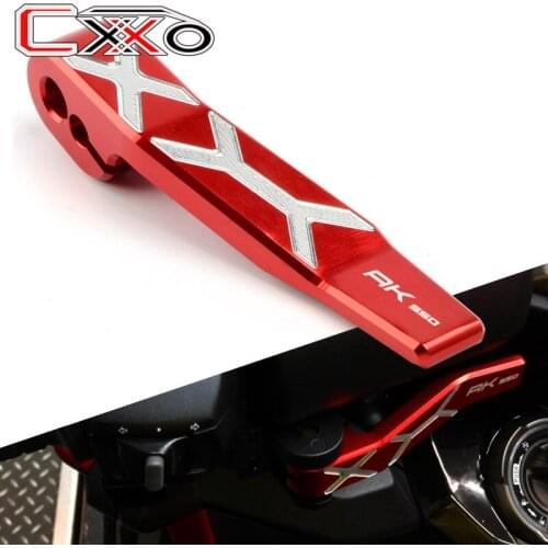 LOGO AK 550 For KYMCO AK550 2017 2018 2019 2020 Red Motorcycle Aluminum Parking Brake Lever One Piece Accessories