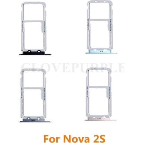 20pcs/lot Nano SIM/ Micro SIM Card Tray Holder Micro SD Card Slot Holder Adapter for Huawei Nova 2S Nova2S