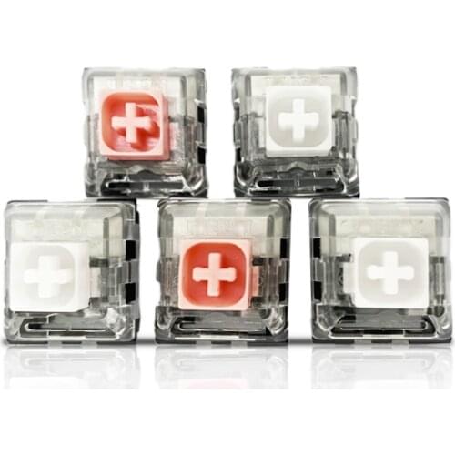 10pcs Kailh Box Hako Royal Clear Mechanical Keyboard Switch Waterproof And Dustproof Soft Tactile Type Black Base