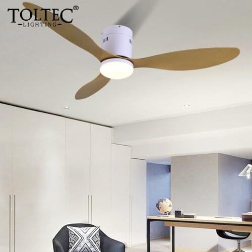 Low Floor Fashion ABS Blade Led Ceiling Fan With Light Decoration Bedroom Dc Ceiling Fan WithRemote Control Ventilador De Techo
