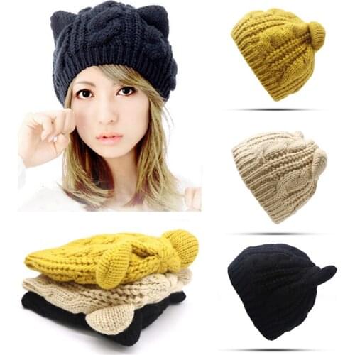 2019 Men Women Knit Baggy Beanie Fashion Oversize Winter Hat Ski Warm Knitted Cap Solid Color Casual Hip Hop Hat Beanie Slouchy