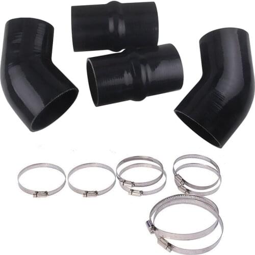 Silicone Hose Kit with Clamps Intercooler Hose Boot Kit for Dodge Ram Cummins 5.9L 1994-2002