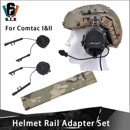 Z TAC Tactical Airsoft Helmet Rail Adapter For Comtac I Comtac II Headset Fast Helmet Accessory Rail Adapter