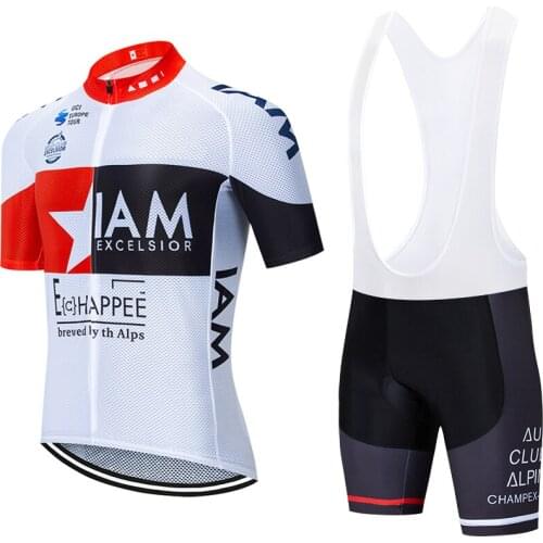 New 2021 TEAM I AM Cycling jersey 20D bike pants suit mens summer quick dry pro BICYCLING shirts Maillot Culotte wear