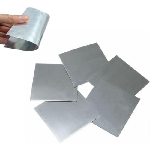 New 99.9% High Purity Pure Zinc Zn Sheet Plate Metal Foil for Science Lab 100x100mm/100x150mm/140x140mm/100x200mm