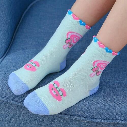 New Autumn/winter Breathable Childrens Socks Boys and Girls Socks Fashion Korean Socks Children Cartoon Socks 5Pairs/Lot