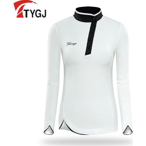 Fitness Golf Apparel Women Breathable Long-Sleeved T-Shirt Anti-Light Slim Skirt Suit Quic-drying Sportswear D0852