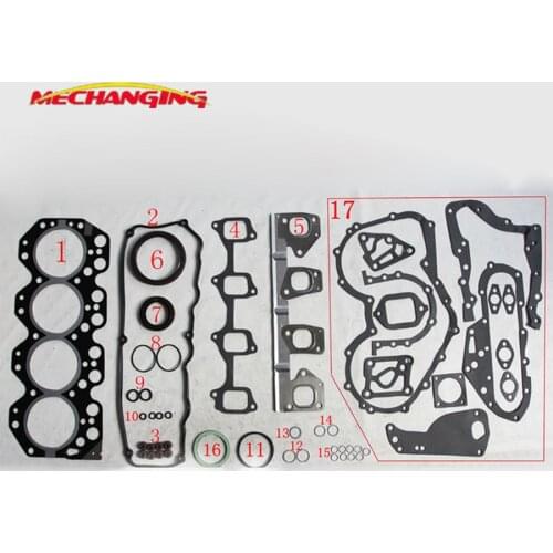 Customized LOGO 14B For TOYOTA DYNA COASTER DAIHATSU DELTA WIDE Diesel Engine Parts Engine Gasket 041111-58030 51012600