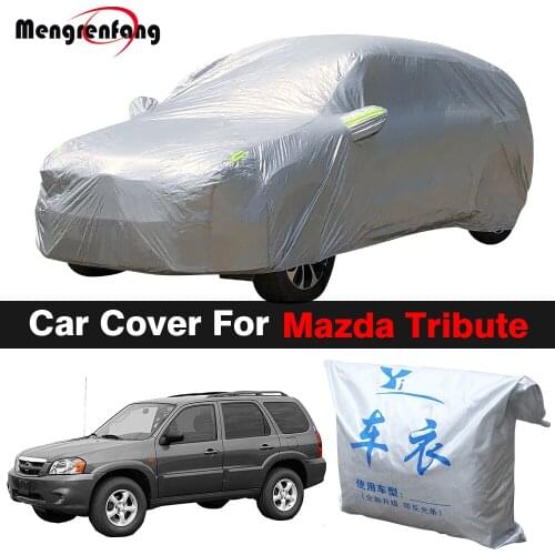 Outdoor Car Cover SUV Anti-UV Sun Shade Snow Rain Prevent Cover Dustproof For Mazda Tribute