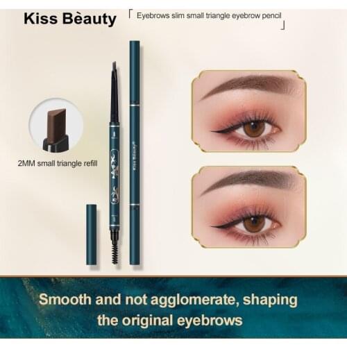 Ultra Fine Triangle Eyebrow Pencil Precise Brow Definer Long Lasting Waterproof Black Brown Eye Brow Makeup Cosmetics Pen