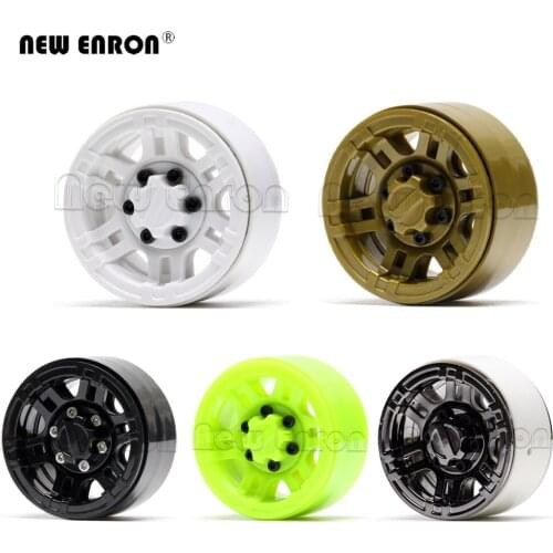1/10 4Pc 1.9Inch Plastic Beadlock Wheel Rims Hub For RC Rock Crawler Car Axial SCX10 KM2 TF2 MST Jimny TRX4 Tamiya CC01 D90 D110