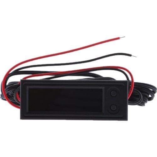 3 In 1 Car Auto Digital LED Time Voltmeter Thermometer Clock Module Blue