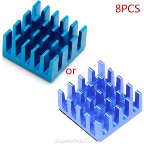 8pcs Aluminium Heatsink For Motherboard DDR VGA RAM Memory IC Chipset Cooler Blue/White Jy21 20 Dropship