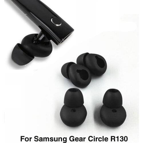 Promotions 2 Color Silicone Sport Eartips Ear pads Buds Tips Earbuds for Samsung gear circle Earphone In ear R130 headphone