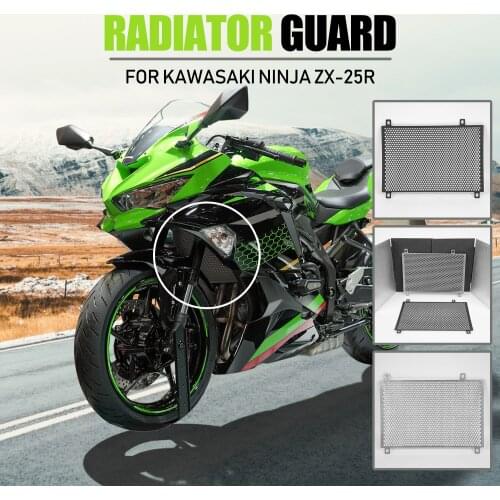 Motorcycle Accessories ZX25R Radiator Guard Cover Grille Grill Tank Coolant Protector For Kawasaki Ninja ZX 25R 2020 2021 ZX-25R