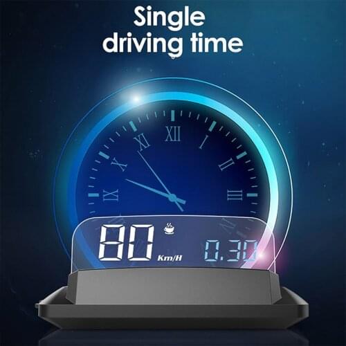 Car Head Up Display H400G GPS HUD Front Display On-board OBDII Digital Car Speedometer Speeding Alarm Suitable for all Cars