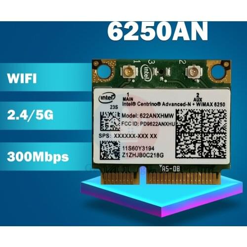 Wireless Network Card 622ANXHMW 6250AN 300Mbps WiFi Adapter for Lenovo/Thinkpad T420 T430 X200 Intel Advanced-N 6250 FRU 60Y3195
