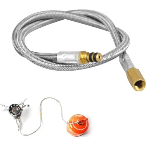 BRS-17F 44cm Extension Tube Hose Gas Adapter Gas Stove Adapter for Outdoor Camping Stove Cylinders Tank Gas Burner