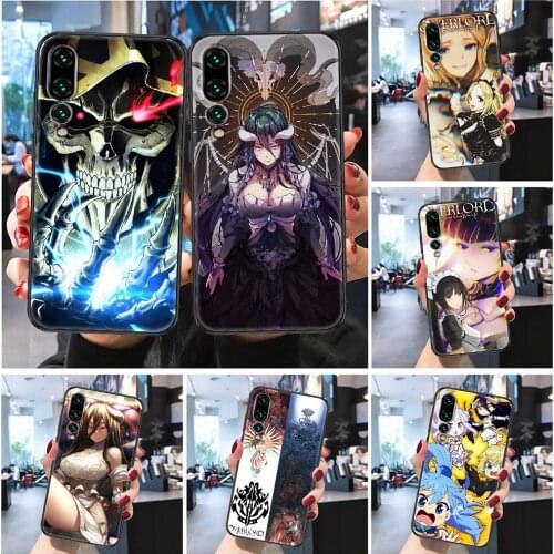 Overlord Albedo Ainz Ooal Gown Phone case For Huawei Honor 6 7 8 9 10 10i 20 A C X Lite Pro Play Frosted black art cover trend
