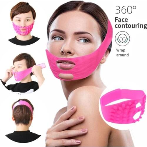 Breathable V Face Cheek Lift Up Band Reduce Double Chin Face V-Line Shaping Bandage Anti Wrinkle Tension Firming Belt