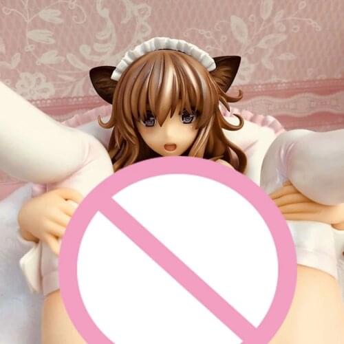 14CM Sexy Girl Action Figure Japanese Anime Sexy Figure PVC Collection Model Toys Cat Maid Misaki Kurehito Figure for Gift