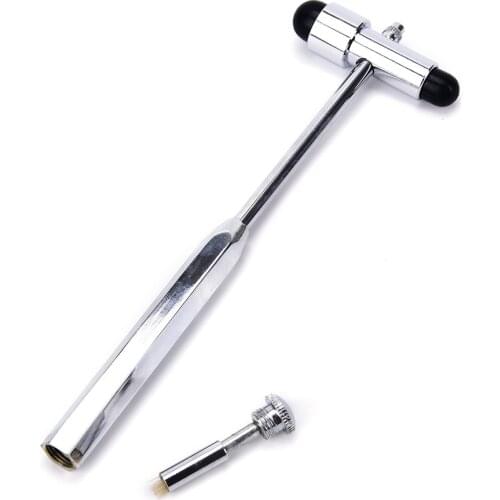 HOT 1PC Multifunction Neurological Reflex Hammer Percussor With Brush Pin Promotional Diagnostic Hammer Leg Back Massage