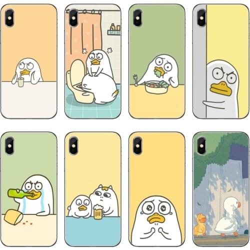 Korean cute cartoon duck Silicone Phone Case For Xiaomi Redmi 9T 9C 9A 7 7A K20 6 6A S2 Redmi Note 9S 9T 9 8 8T 7 6 5A Pro