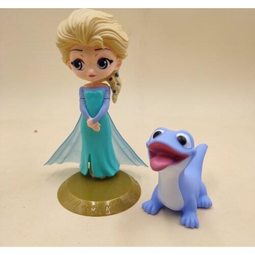 Disney Frozen 2 Elsa Anna Bruni Princess Anime Figure Doll Snowman Elsa PVC Anime Cartoon Model Toy Children Kids Gift