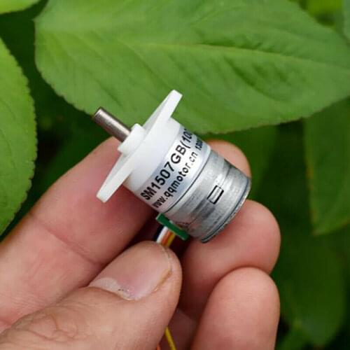 Micro 15mm 2-phase 4-wire Mini Full Metal Gearbox Gear Stepper Motor DIY Robot